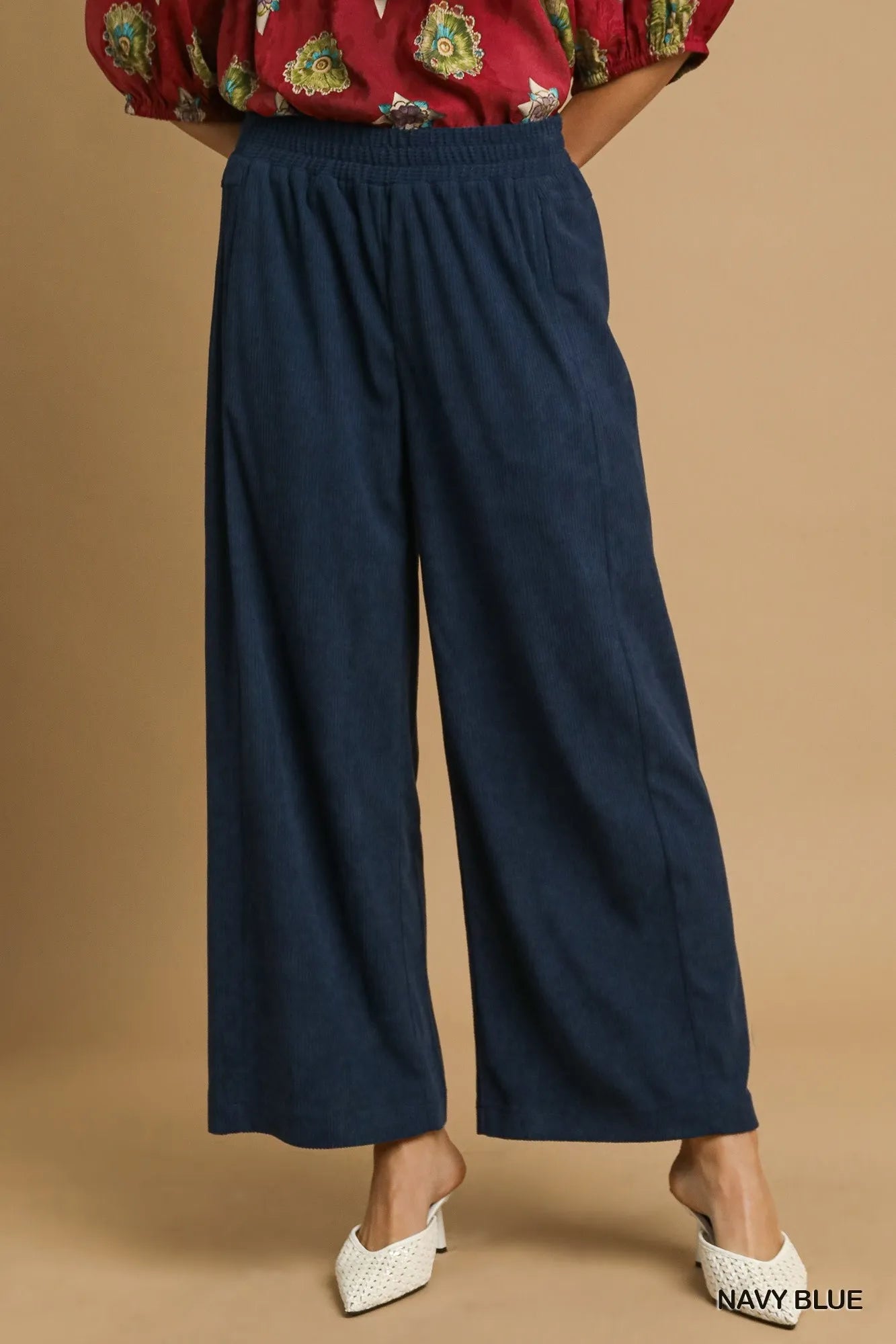 Umgee Wide - Leg Corduroy Pants - Bitsy Gypsy Boutique