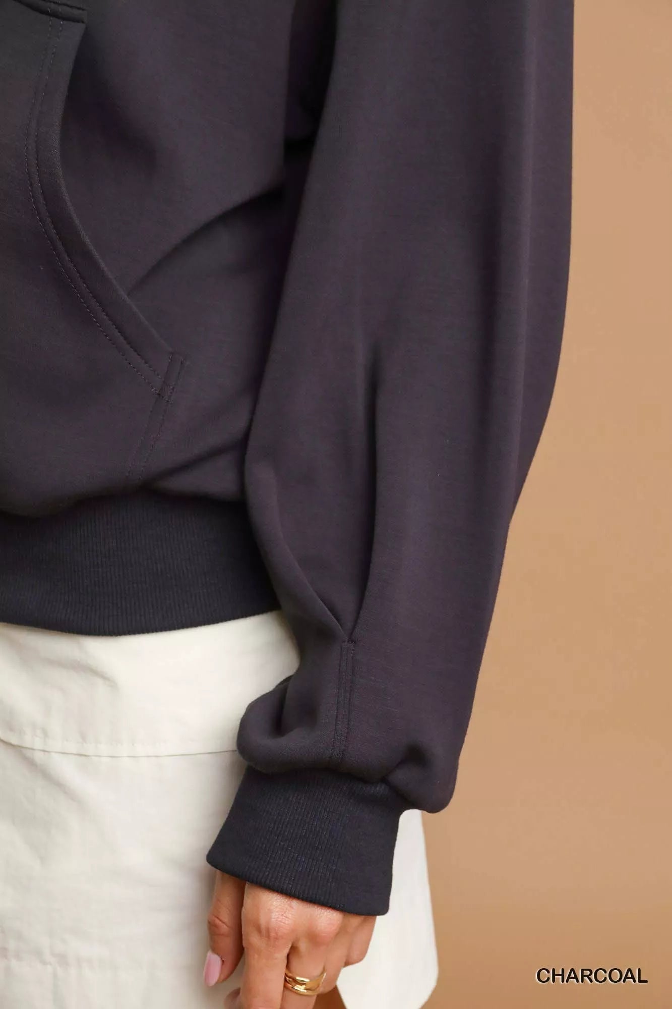 Umgee Zip - Up Fleece Hooded Jacket - Bitsy Gypsy Boutique