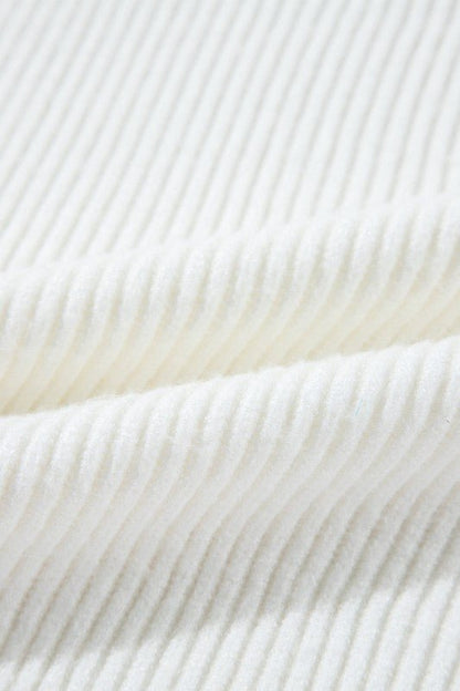 Valentine Heart Sequin Ribbed Knit Crewneck Sweate - Bitsy Gypsy Boutique