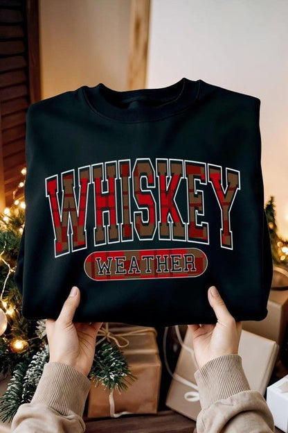 Whiskey Weather Graphic Sweatshirt - Bitsy Gypsy Boutique