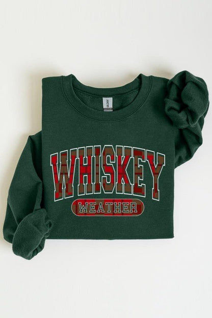 Whiskey Weather Graphic Sweatshirt - Bitsy Gypsy Boutique