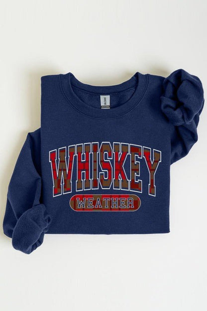 Whiskey Weather Graphic Sweatshirt - Bitsy Gypsy Boutique