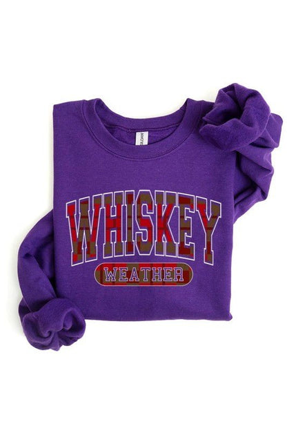 Whiskey Weather Graphic Sweatshirt - Bitsy Gypsy Boutique
