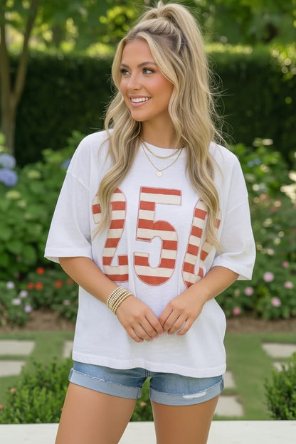 White & Red Stripes '250' Top - Bitsy Gypsy Boutique