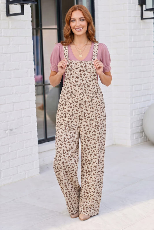 Wildflower Fields Floral Overalls - Bitsy Gypsy Boutique