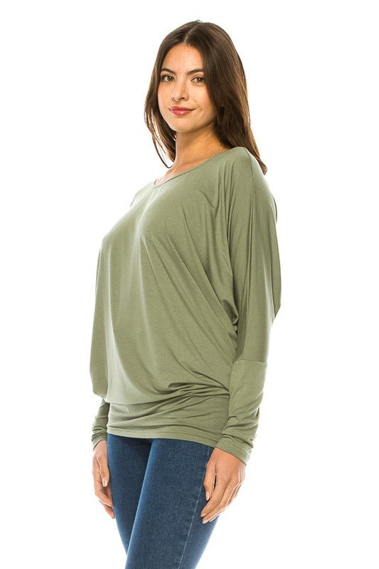 Women's Long Sleeve Round Neck TOP - Bitsy Gypsy Boutique