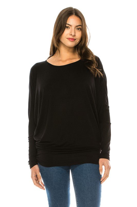 Women's Long Sleeve Round Neck TOP - Bitsy Gypsy Boutique