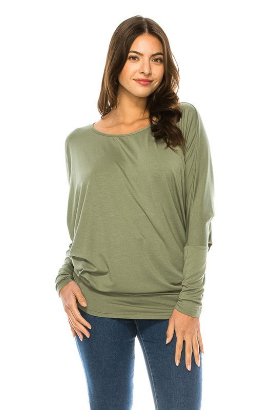 Women's Long Sleeve Round Neck TOP - Bitsy Gypsy Boutique