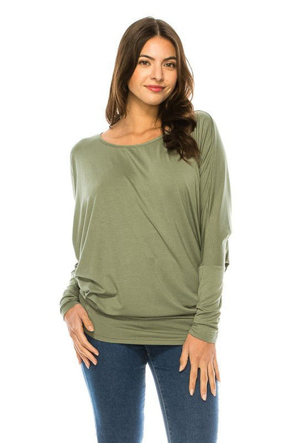 Women's Long Sleeve Round Neck TOP - Bitsy Gypsy Boutique