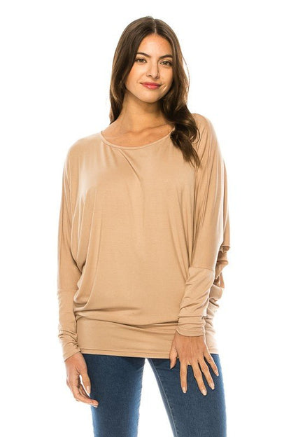 Women's Long Sleeve Round Neck TOP - Bitsy Gypsy Boutique