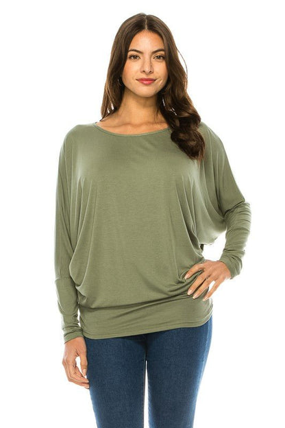 Women's Long Sleeve Round Neck TOP - Bitsy Gypsy Boutique