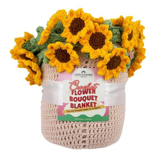 Yellow Sunflower Bouquet Blanket 44in - Bitsy Gypsy Boutique