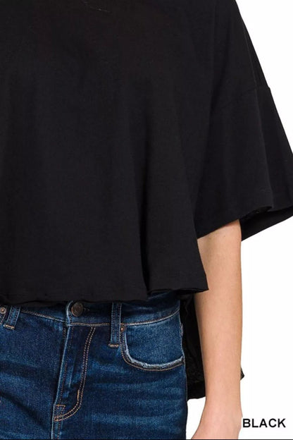 Zenana Cotton Round Neck Short Sleeve T-Shirt - Bitsy Gypsy Boutique