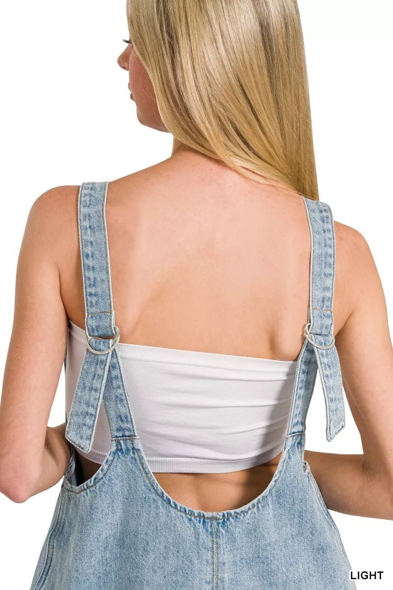 Zenana Denim Short Overalls - Bitsy Gypsy Boutique