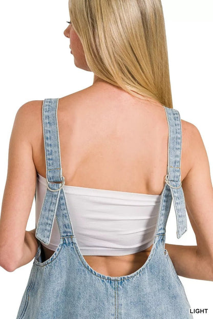 Zenana Denim Short Overalls - Bitsy Gypsy Boutique