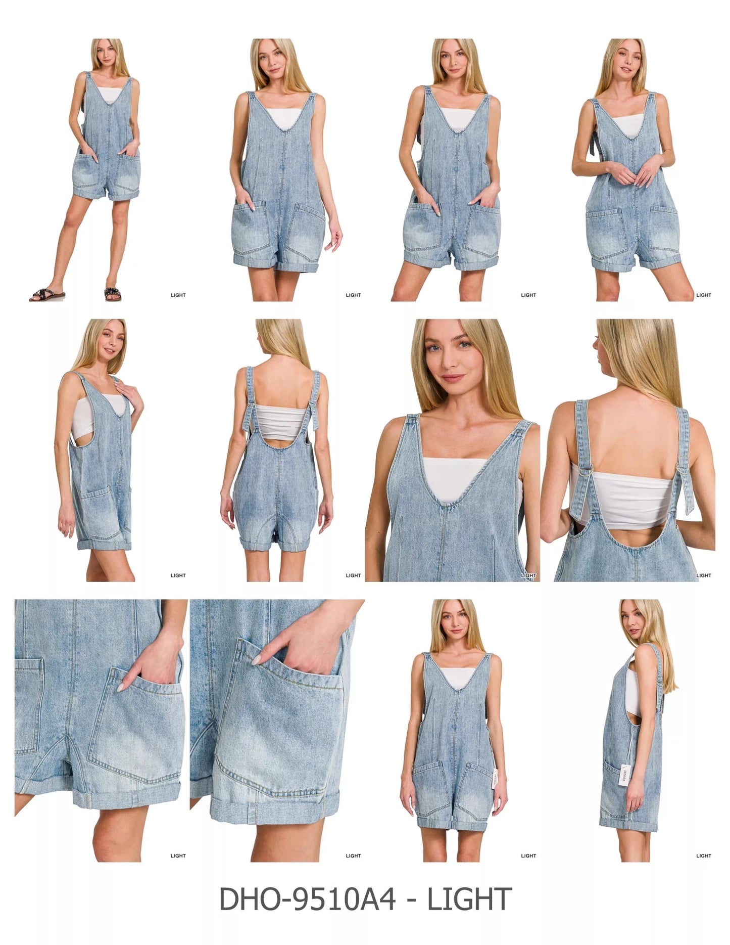 Zenana Denim Short Overalls - Bitsy Gypsy Boutique