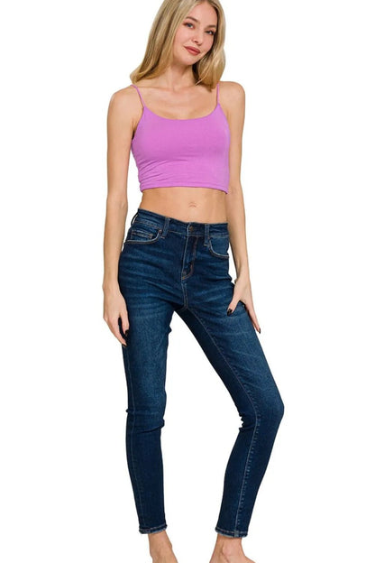 Zenana Double Layered Spaghetti Bra Cami - Bitsy Gypsy Boutique