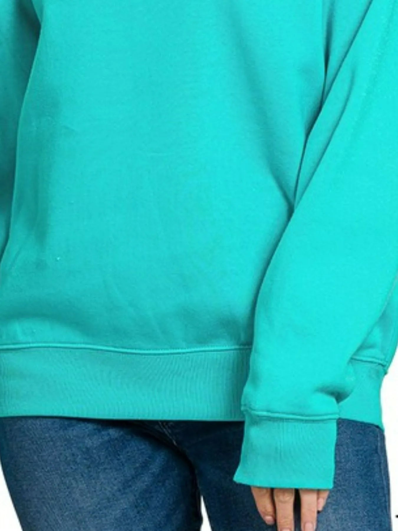 Zenana Fleece Crewneck Long Sleeve Sweatshirt - Bitsy Gypsy Boutique