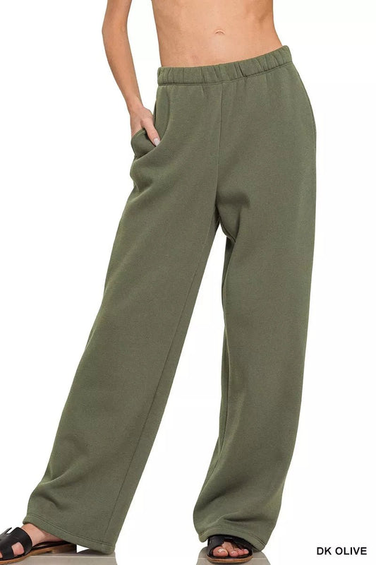 Zenana Fleece Sweatpant with Pockets - Bitsy Gypsy Boutique