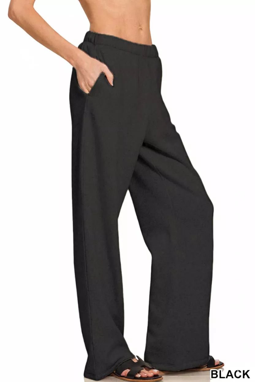 Zenana Fleece Sweatpant with Pockets - Bitsy Gypsy Boutique