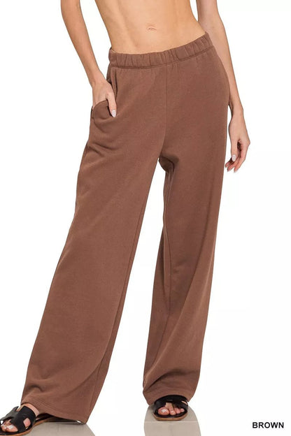 Zenana Fleece Sweatpant with Pockets - Bitsy Gypsy Boutique