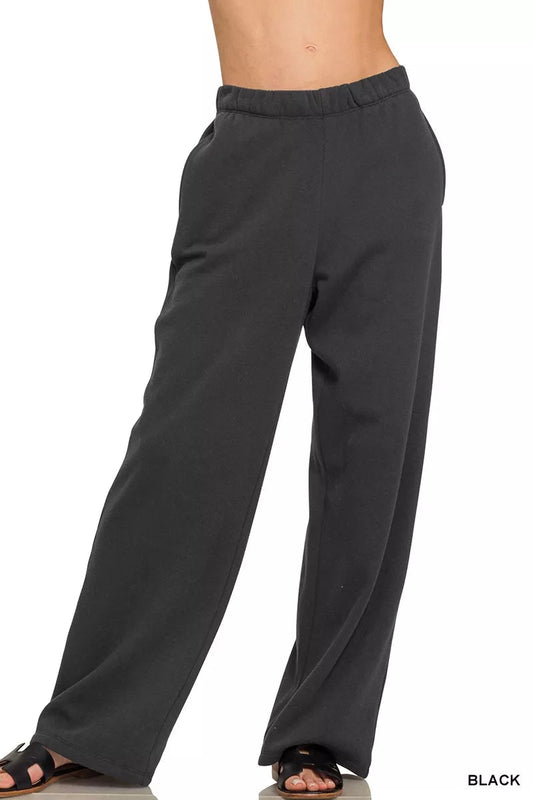 Zenana Fleece Sweatpant with Pockets - Bitsy Gypsy Boutique