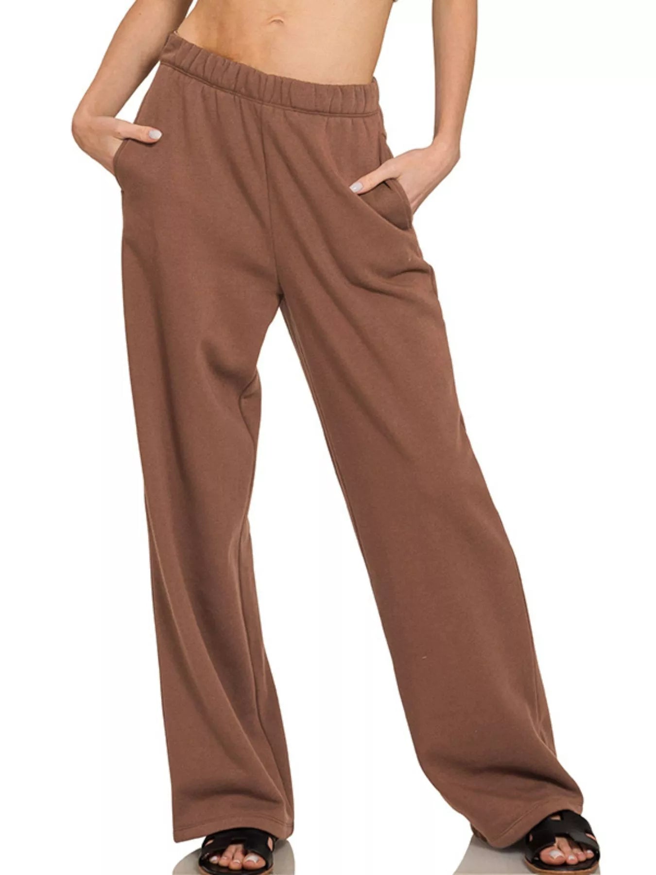 Zenana Fleece Sweatpant with Pockets - Bitsy Gypsy Boutique