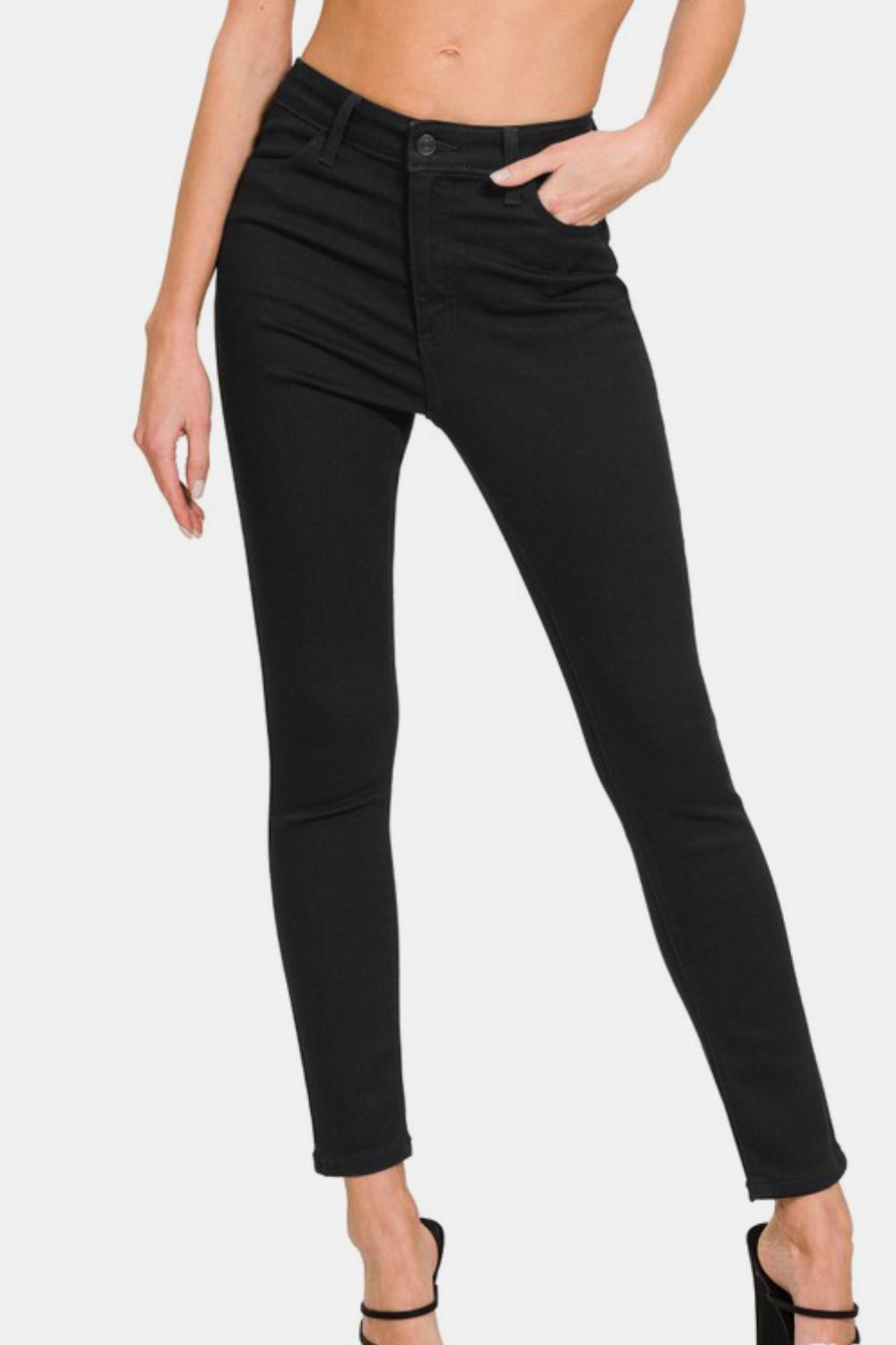 Zenana High Rise Skinny Jeans with Pockets - Bitsy Gypsy Boutique