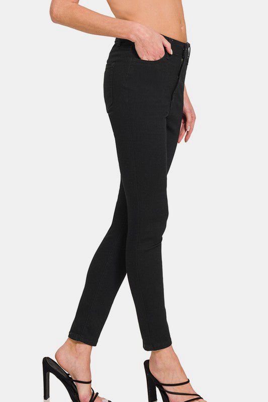 Zenana High Rise Skinny Jeans with Pockets - Bitsy Gypsy Boutique