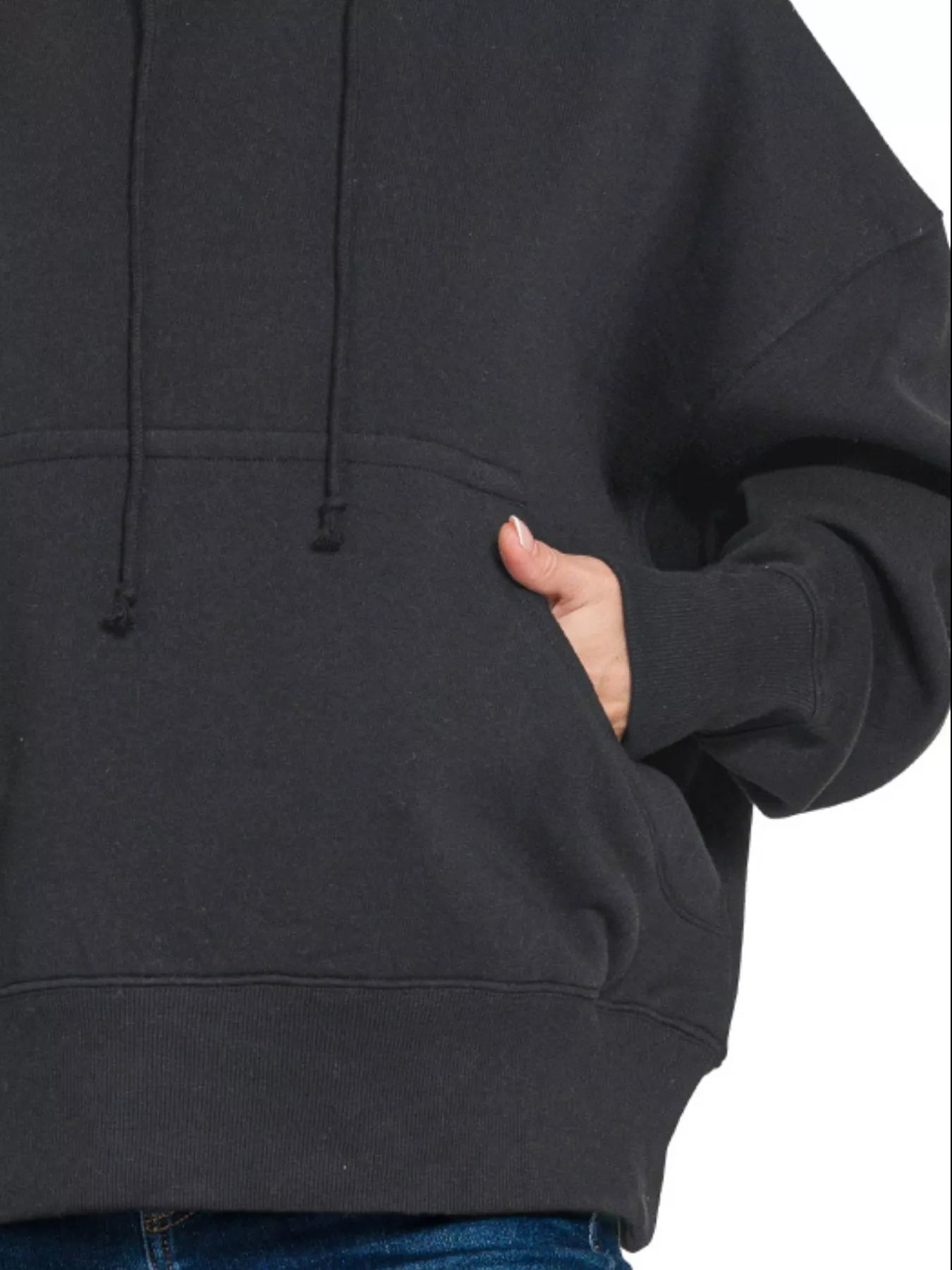Zenana Oversized Fleece Kangaroo Pocket Hoodie - Bitsy Gypsy Boutique