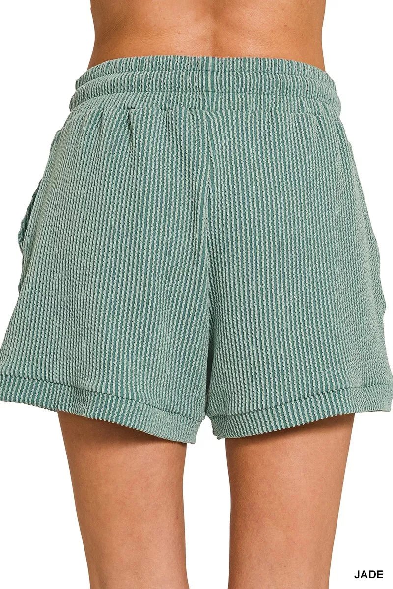 Zenana Raised Rib Cap Sleeve Top & Shorts Set - Bitsy Gypsy Boutique