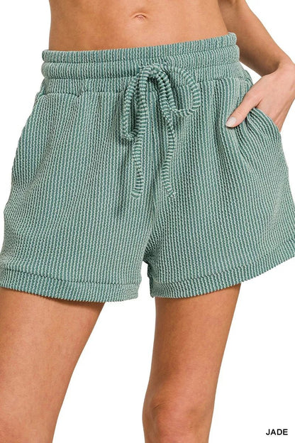 Zenana Raised Rib Cap Sleeve Top & Shorts Set - Bitsy Gypsy Boutique