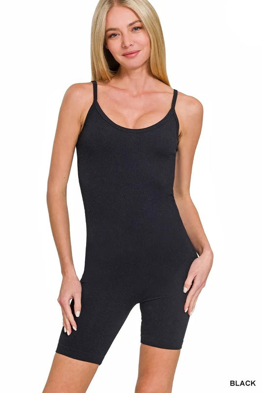 Zenana Ribbed Seamless Bodysuit - Bitsy Gypsy Boutique