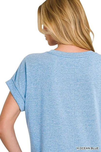 Zenana Round Neck Short Sleeve Midi Dress - Bitsy Gypsy Boutique