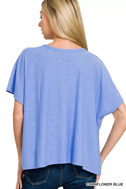 Zenana Round Neck Short Sleeve T-Shirt - Bitsy Gypsy Boutique