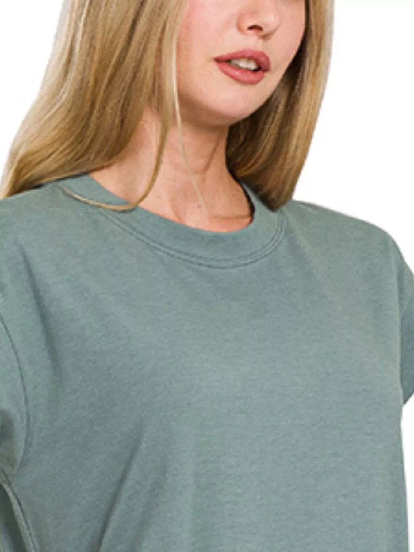 Zenana Round Neck Side Slit Midi Dress - Bitsy Gypsy Boutique