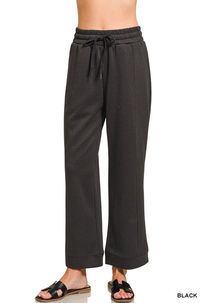 Zenana Scuba Drawstring Pants - Bitsy Gypsy Boutique