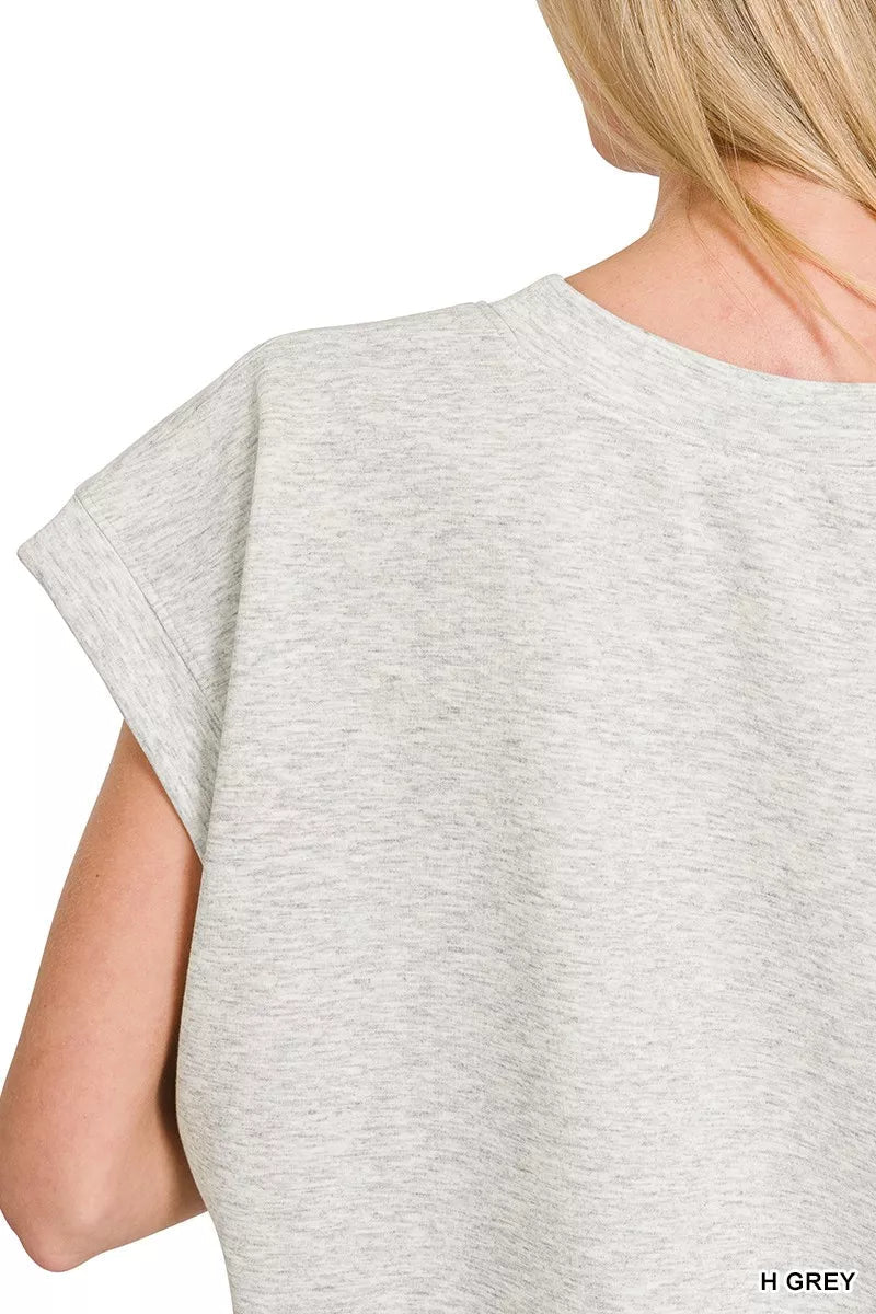 Zenana Scuba Short Sleeve Sweatshirts - Bitsy Gypsy Boutique