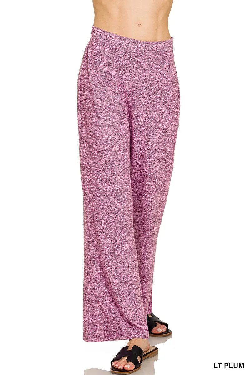 Zenana Soft Elastic Waisted Flare Pants - Bitsy Gypsy Boutique