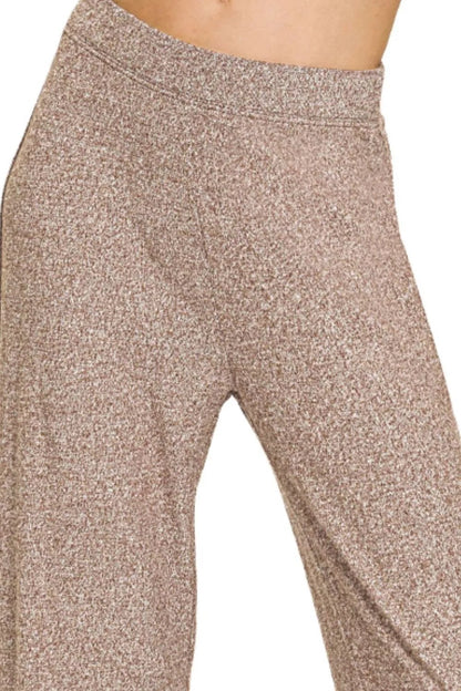 Zenana Soft Elastic Waisted Flare Pants - Bitsy Gypsy Boutique