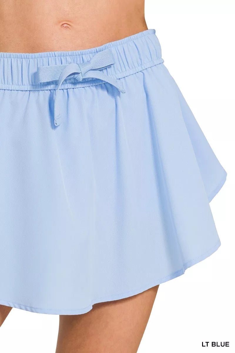 Zenana Soft Woven Active Skorts with Pockets - Bitsy Gypsy Boutique