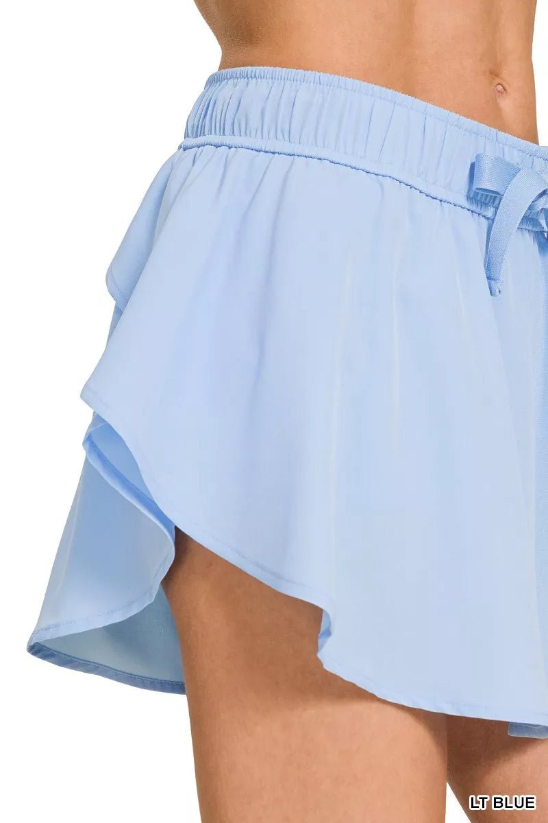 Zenana Soft Woven Active Skorts with Pockets - Bitsy Gypsy Boutique