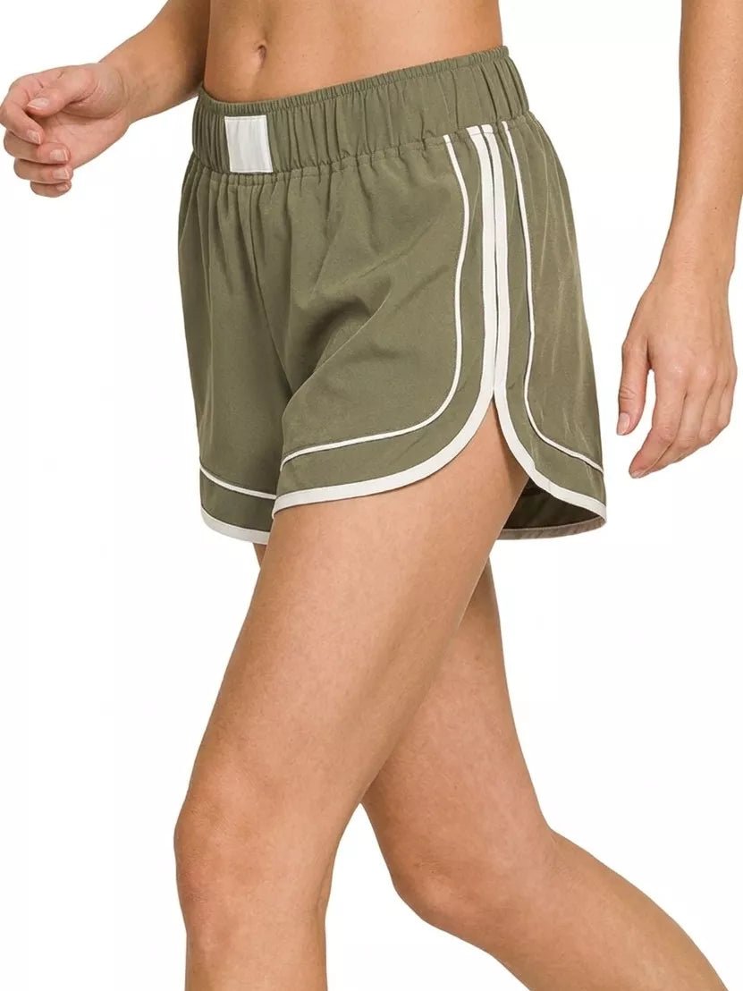 Zenana Soft Woven Lined Dolphin Shorts - Bitsy Gypsy Boutique