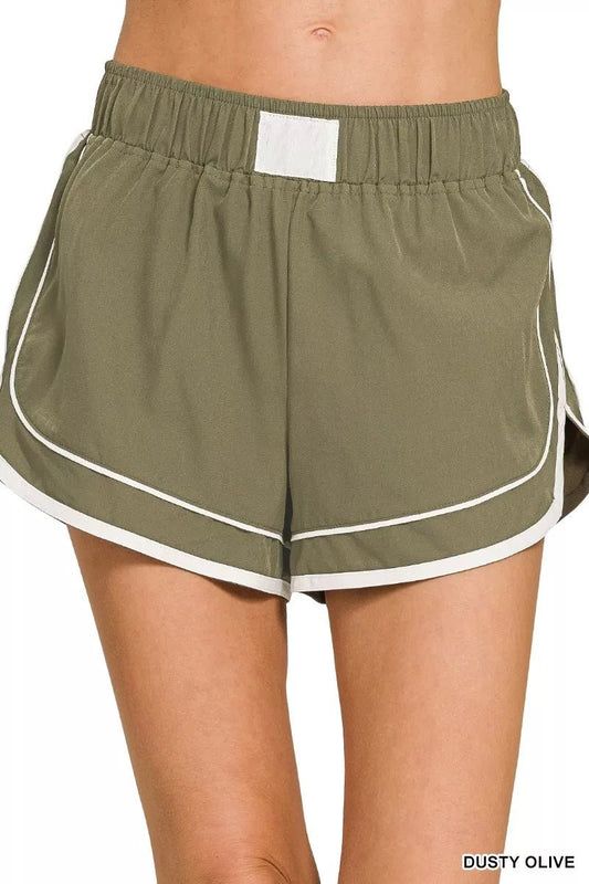 Zenana Soft Woven Lined Dolphin Shorts - Bitsy Gypsy Boutique