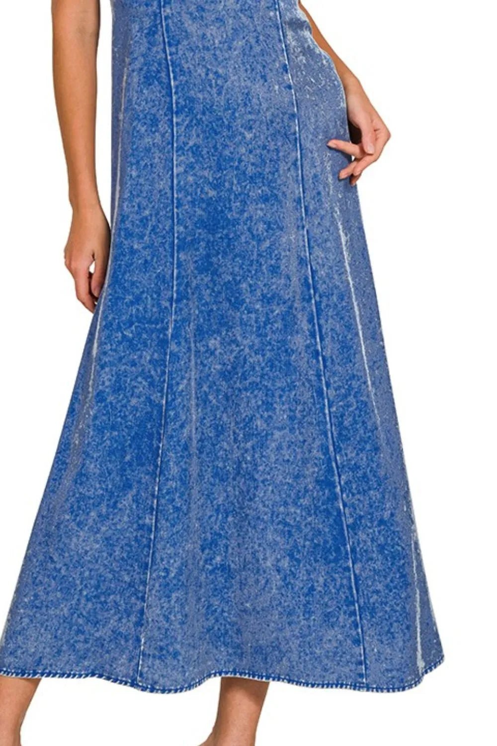 Zenana Tencel Mineral Washed Maxi Dress - Bitsy Gypsy Boutique