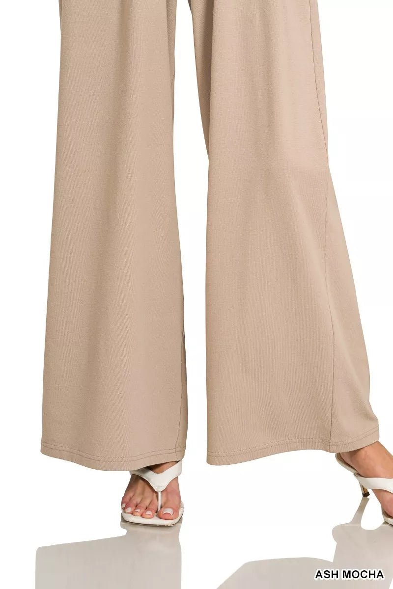 Zenana Tube Top Jumpsuit with Drawstring Waist - Bitsy Gypsy Boutique