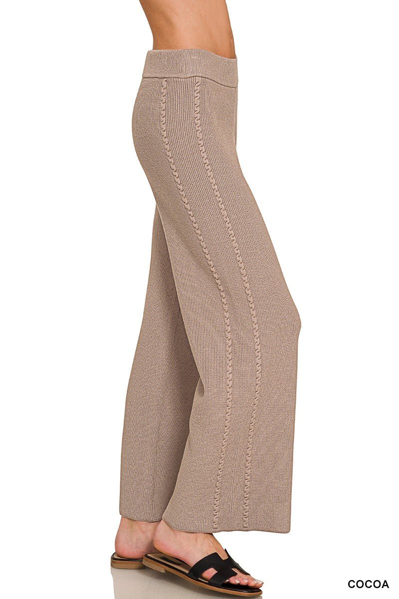 Zenana Viscose Sweater Pants - Bitsy Gypsy Boutique