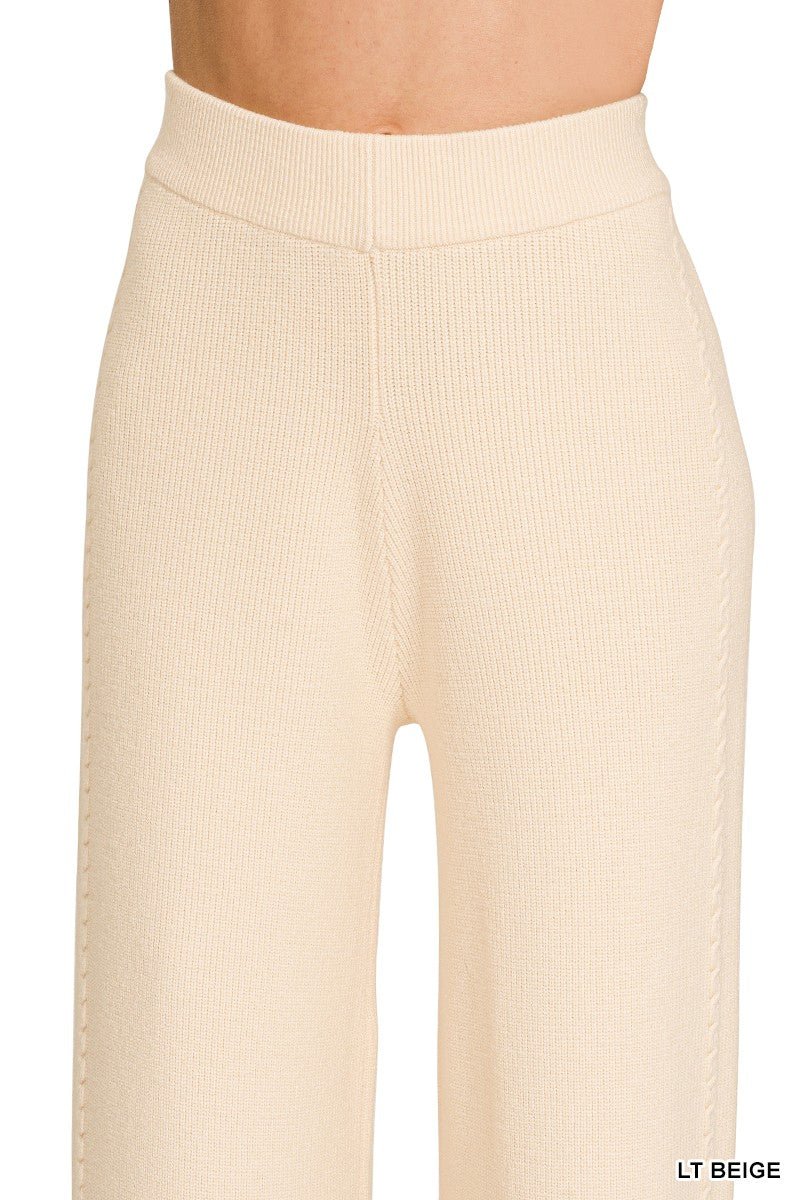 Zenana Viscose Sweater Pants - Bitsy Gypsy Boutique