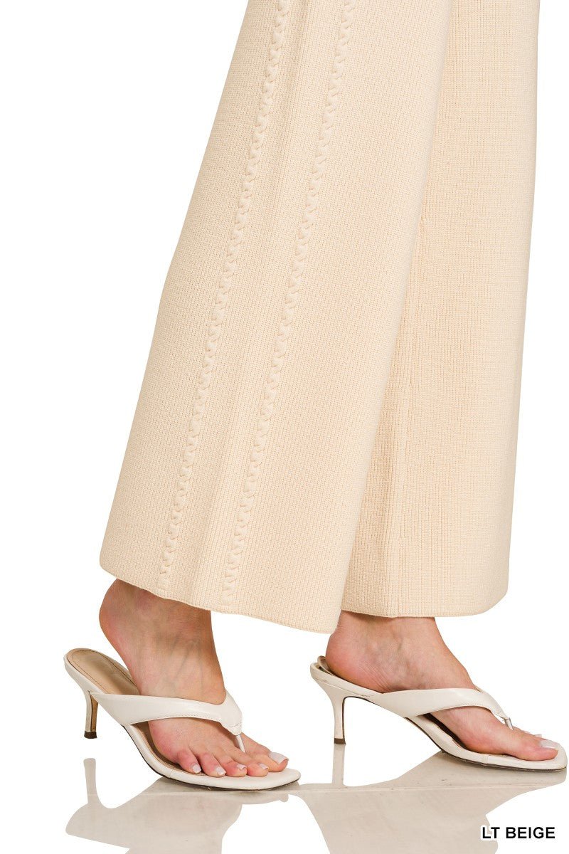 Zenana Viscose Sweater Pants - Bitsy Gypsy Boutique