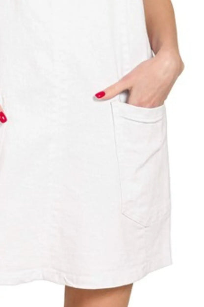 Zenana Washed Adjustable Strap Denim Overall Dress - Bitsy Gypsy Boutique